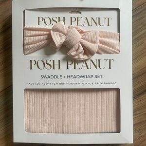 Posh Peanut Swaddle/Bow